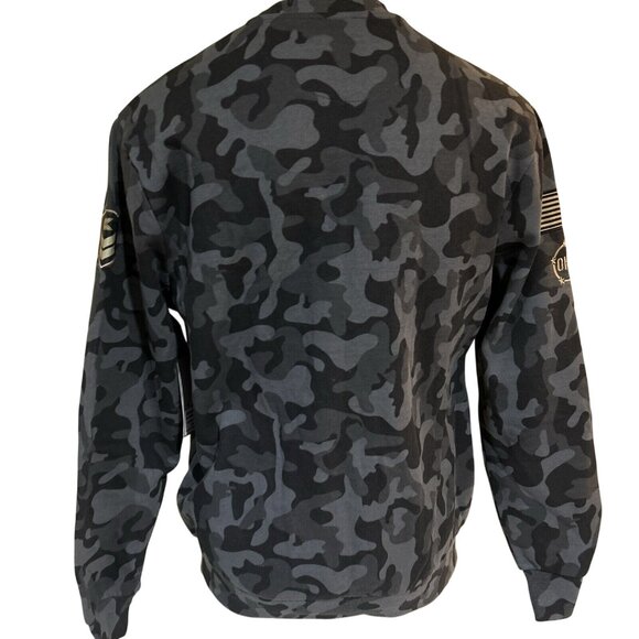 LSU Tigers Pullover Sweatshirt Mens Large OHT Military Camo Gray Sweatshirt - Picture 5 of 7